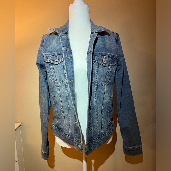 Lucky Brand cotton blend denim jacket size M - Picture 2 of 6